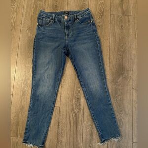 Express Classic Blue Cropped Jeans